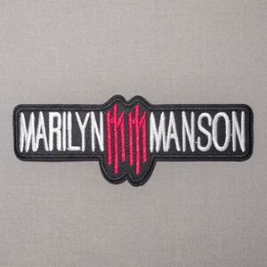 Marilyn Manson Rock Iron On Patch | Embroidered Music Patch